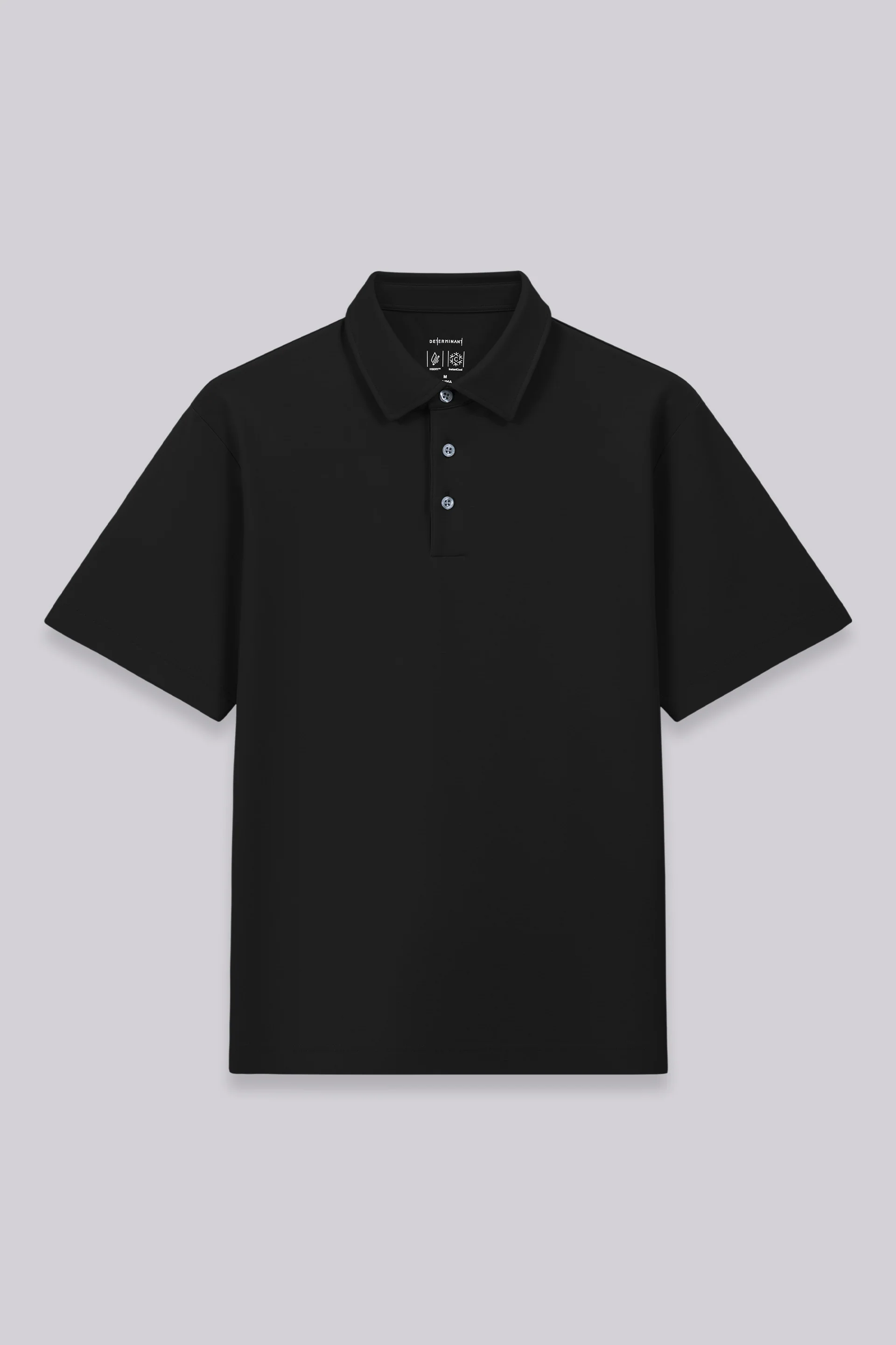 VISDRYâ„¢ Double-Face Knit Polo | Black BKFD01 - Image 4
