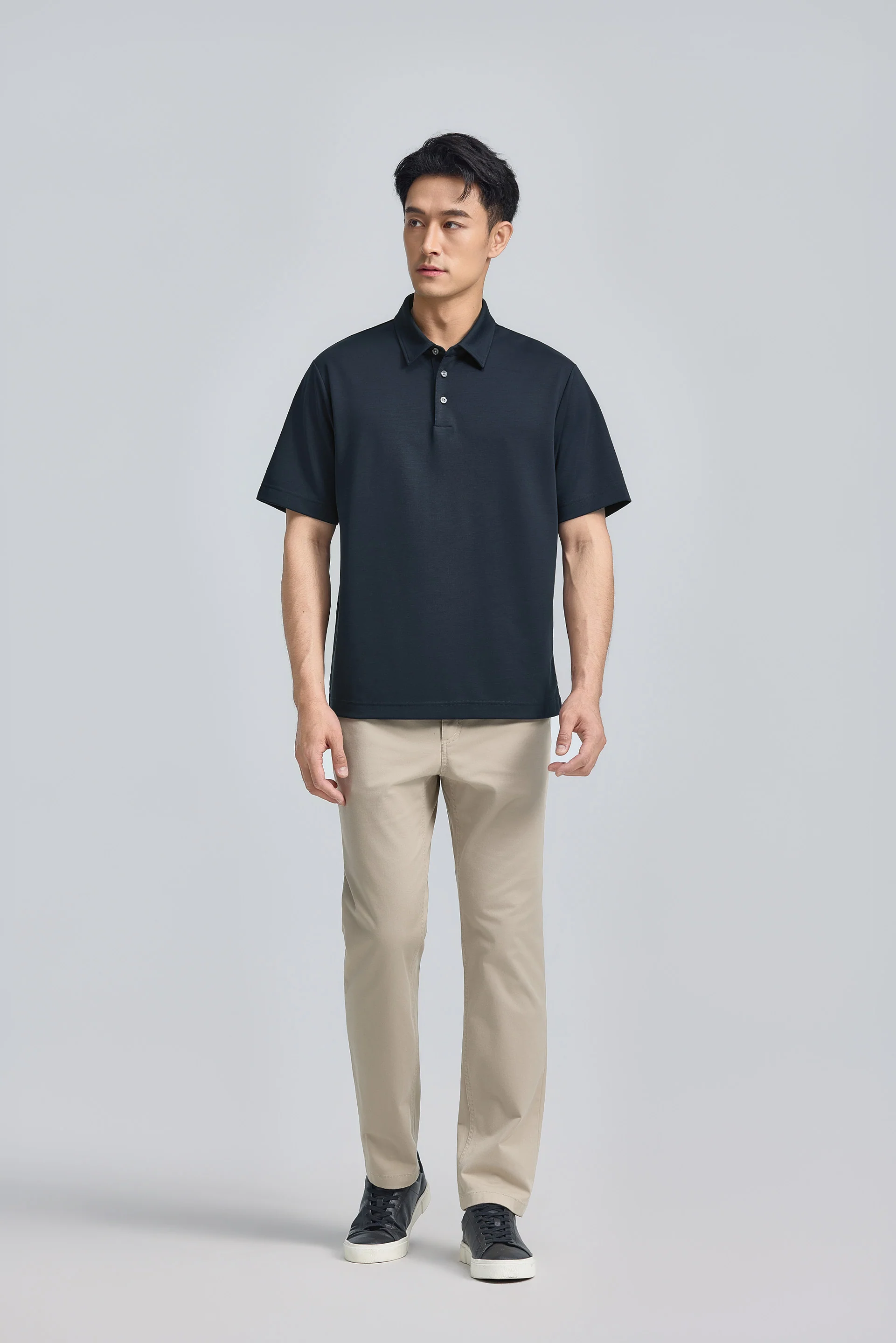 VISDRY™ Double-Face Knit Polo | Navy 14036N - Image 2