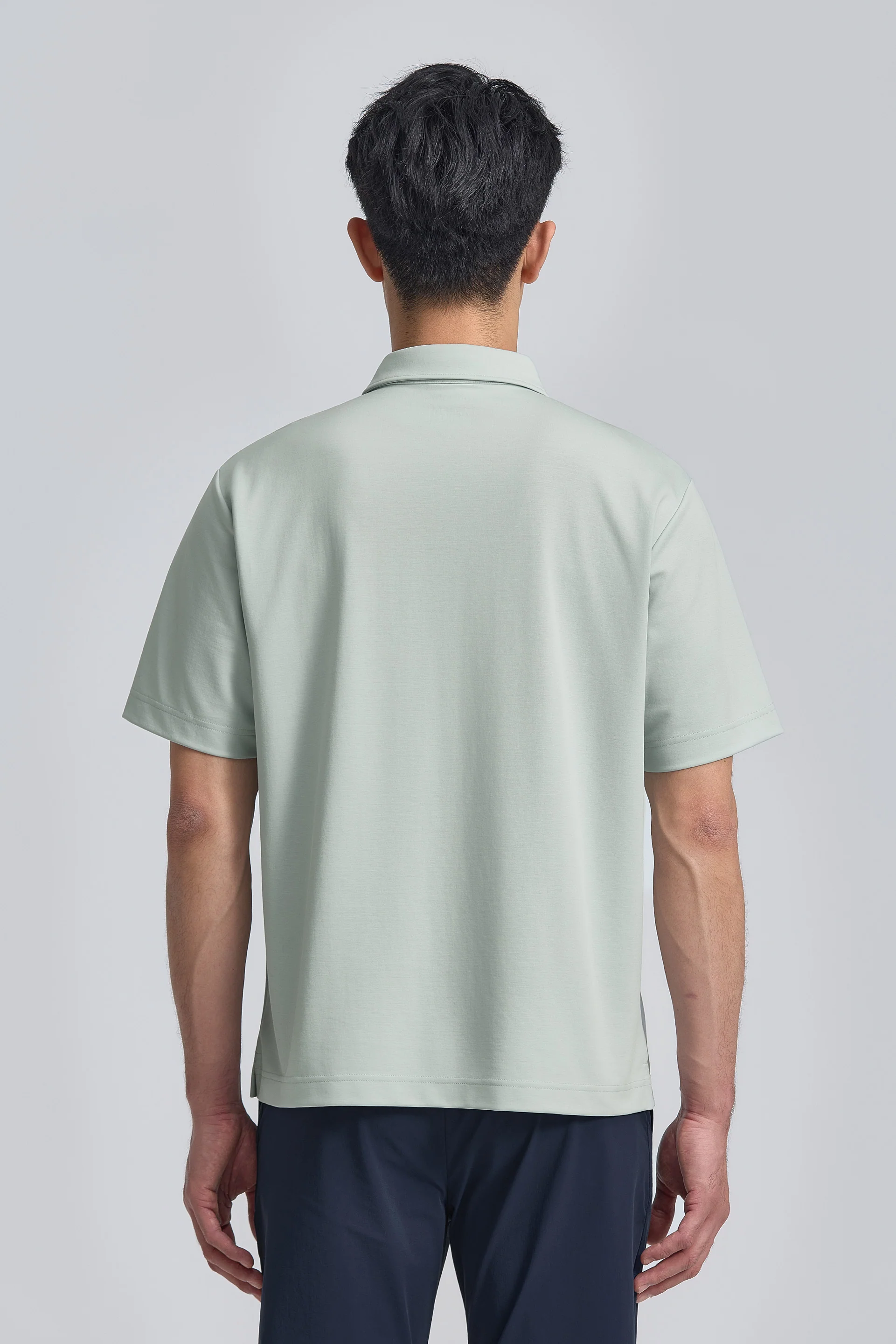 VISDRY™ Double-Face Knit Polo | Sky Grey PT4504 - Image 3