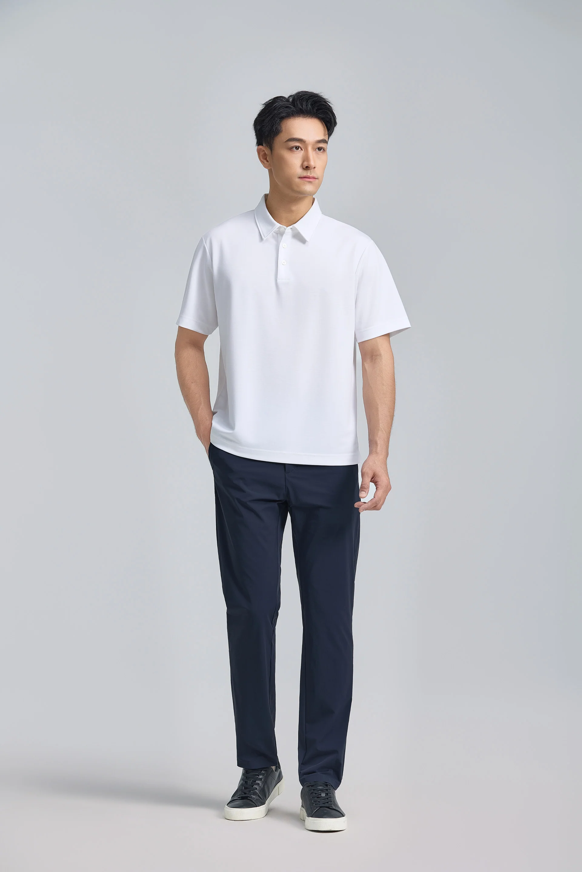 VISDRY™ Double-Face Knit Polo | White WH001Z - Image 3