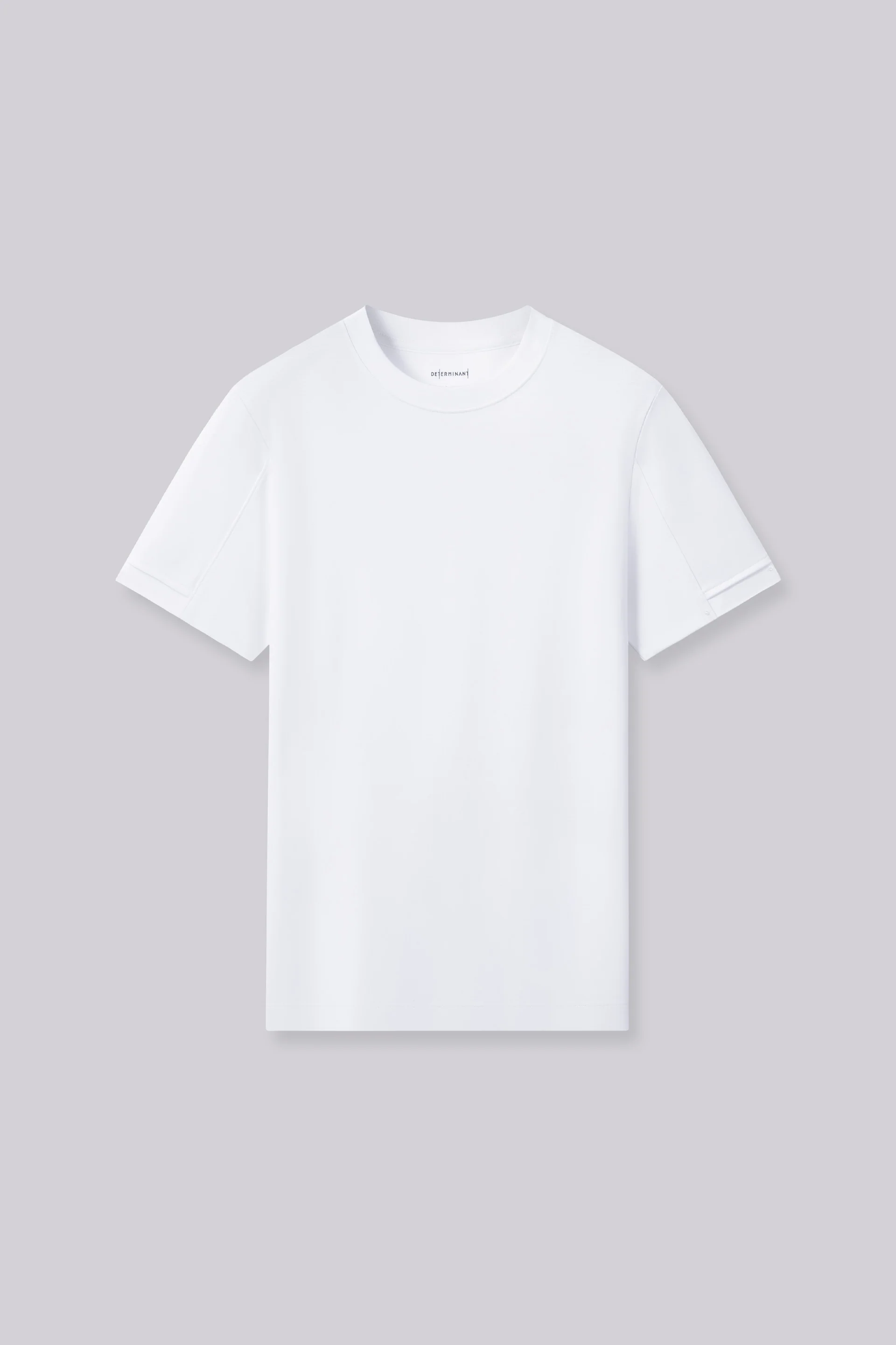 VISDRY™ Double-Knit Crew Neck T-shirt | White WH001Z - Image 3