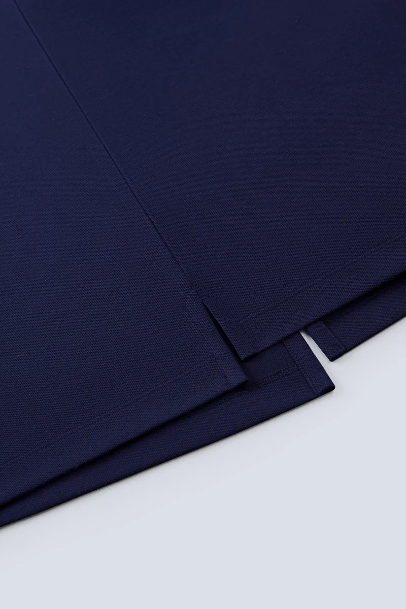 VISDRY™ Pique Contrast Collar Polo | Navy NNY096 - Image 8