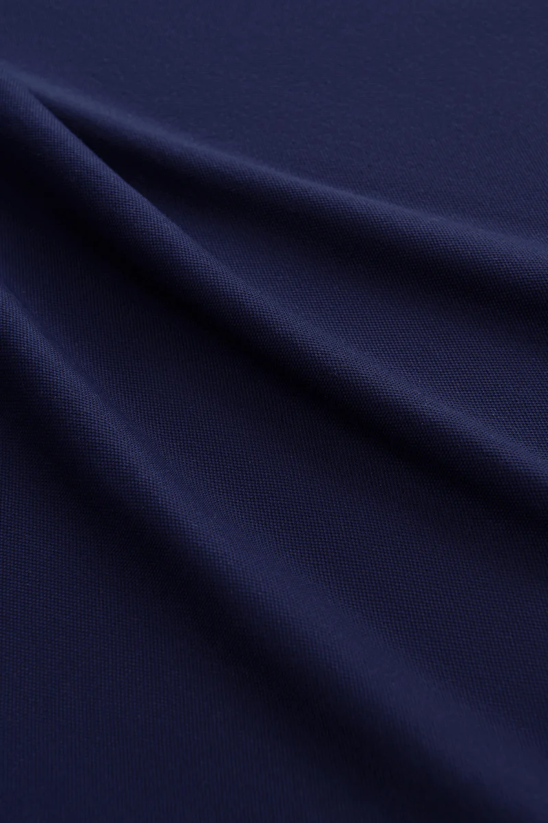 VISDRY™ Pique Contrast Collar Polo | Navy NNY096 - Image 9