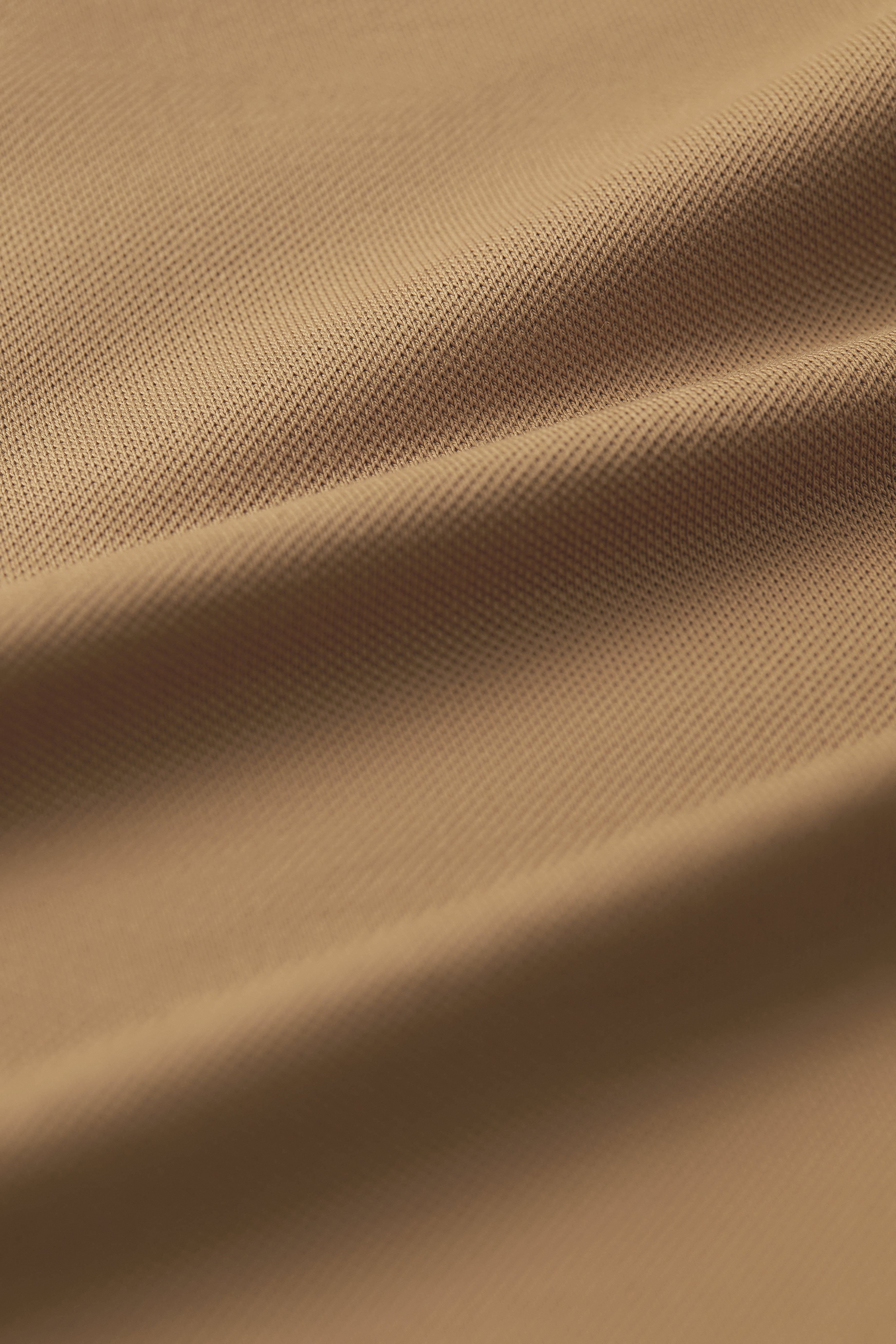 VISDRY™ Pique Long Sleeve Polo | Khaki KE0178 - Image 13