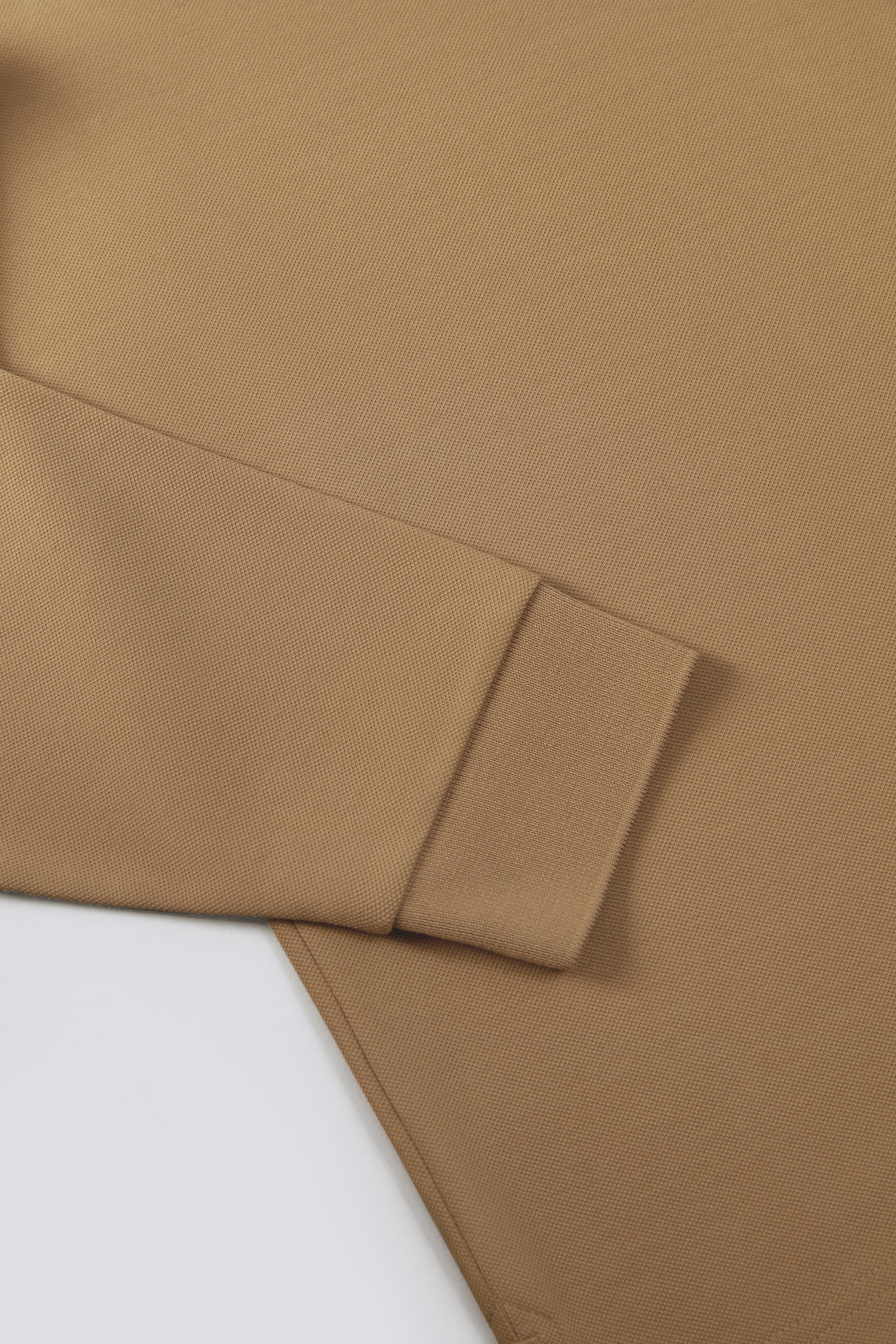 VISDRY™ Pique Long Sleeve Polo | Khaki KE0178 - Image 9
