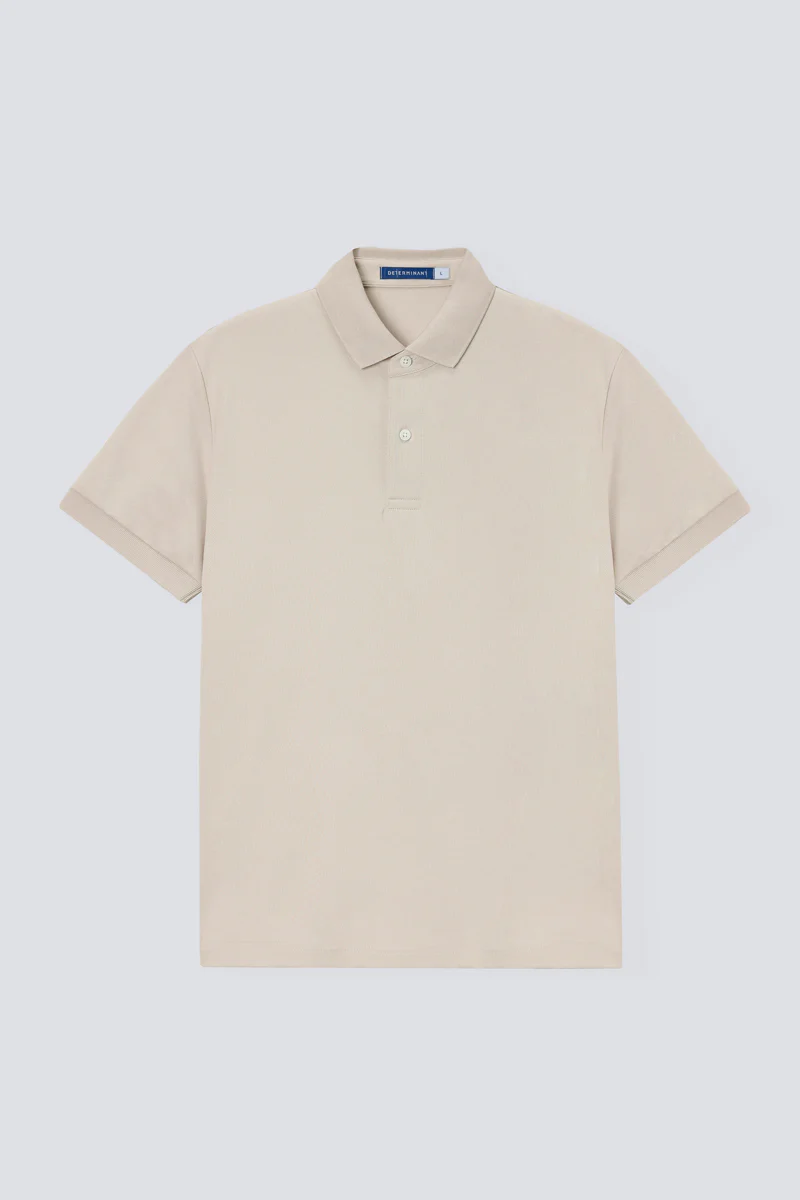 VISDRY™ Pique Polo | Beige BGE014 - Image 10