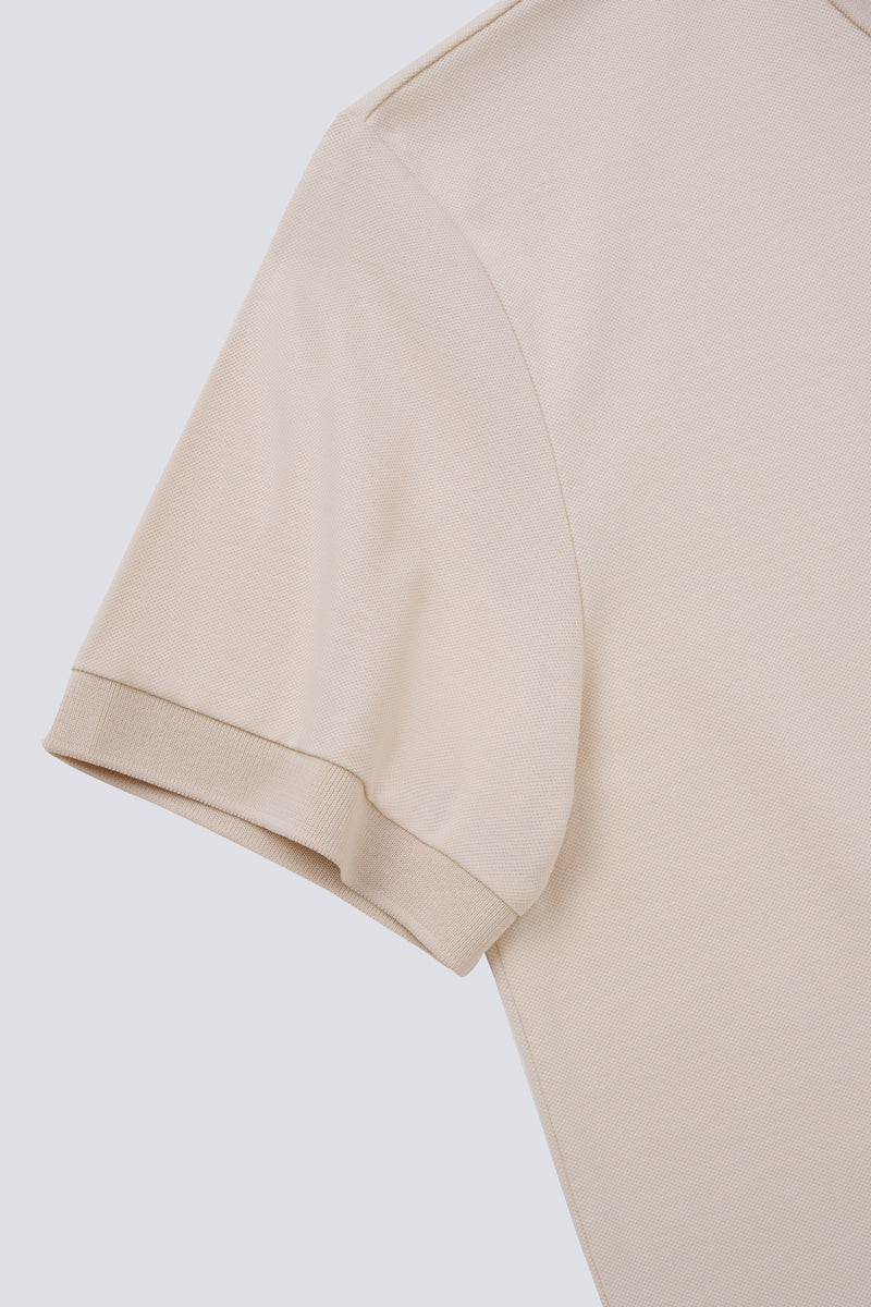 VISDRY™ Pique Polo | Beige BGE014 - Image 7