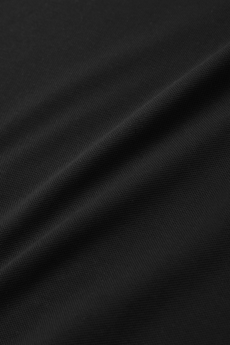 VISDRY™ Pique Tipped Polo | Black BKFD01 - Image 8