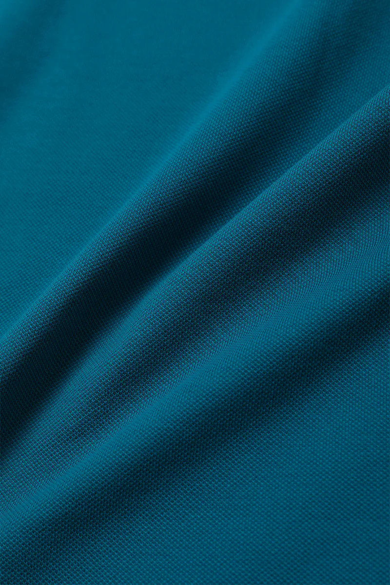 VISDRY™ Pique Tipped Polo | Teal TQE060 - Image 7