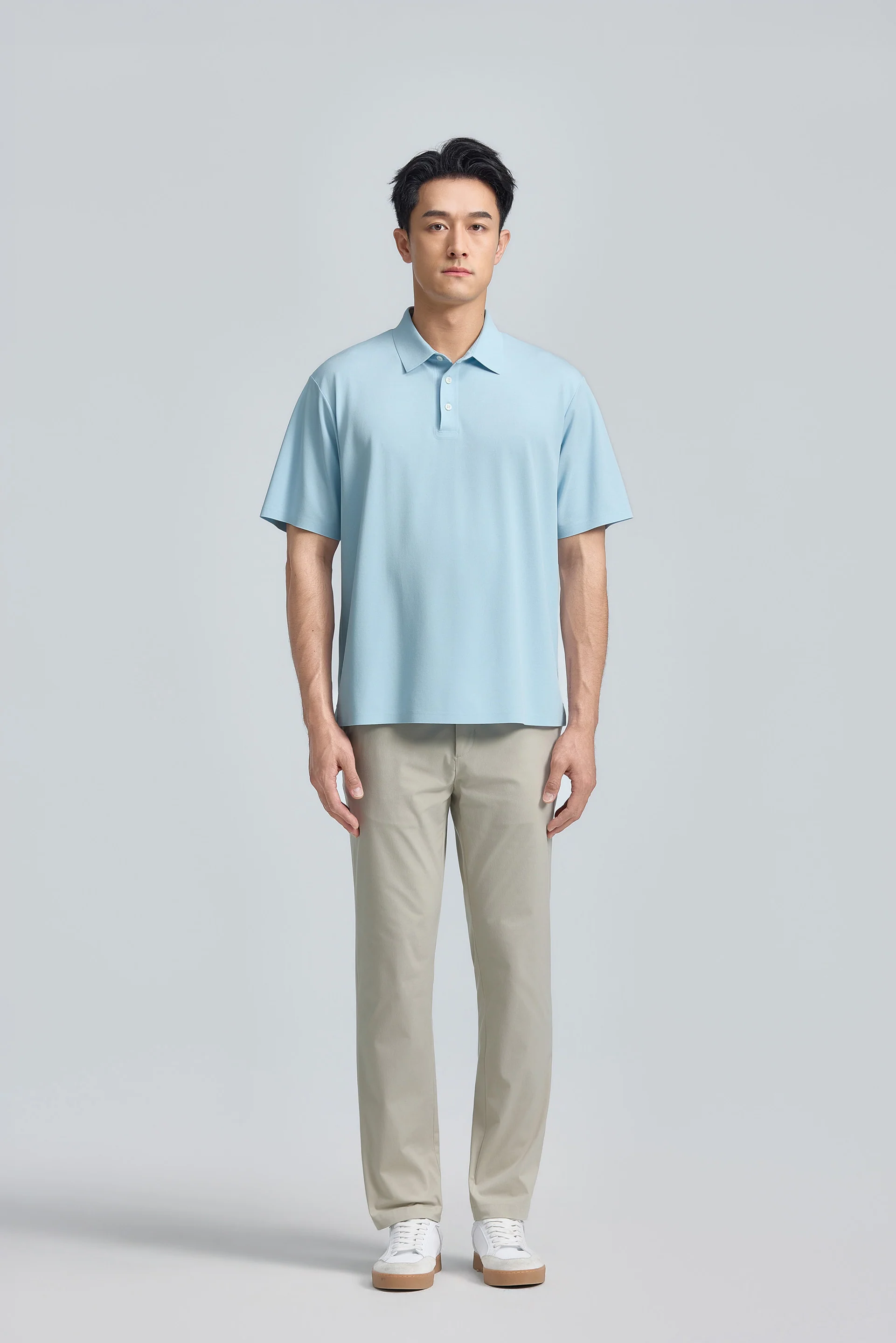 VISDRY™ Sharp Pique Polo | Light Blue PT4200 - Image 5