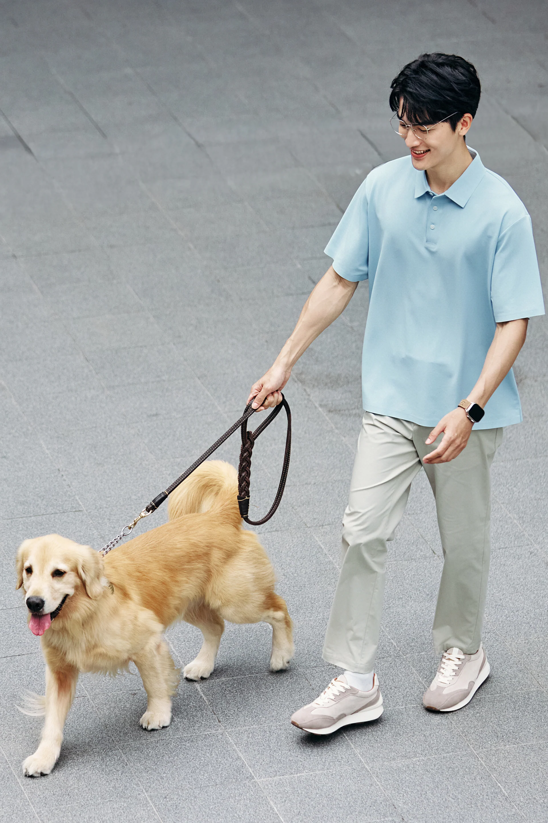 VISDRY™ Sharp Pique Polo | Light Blue PT4200 - Image 3