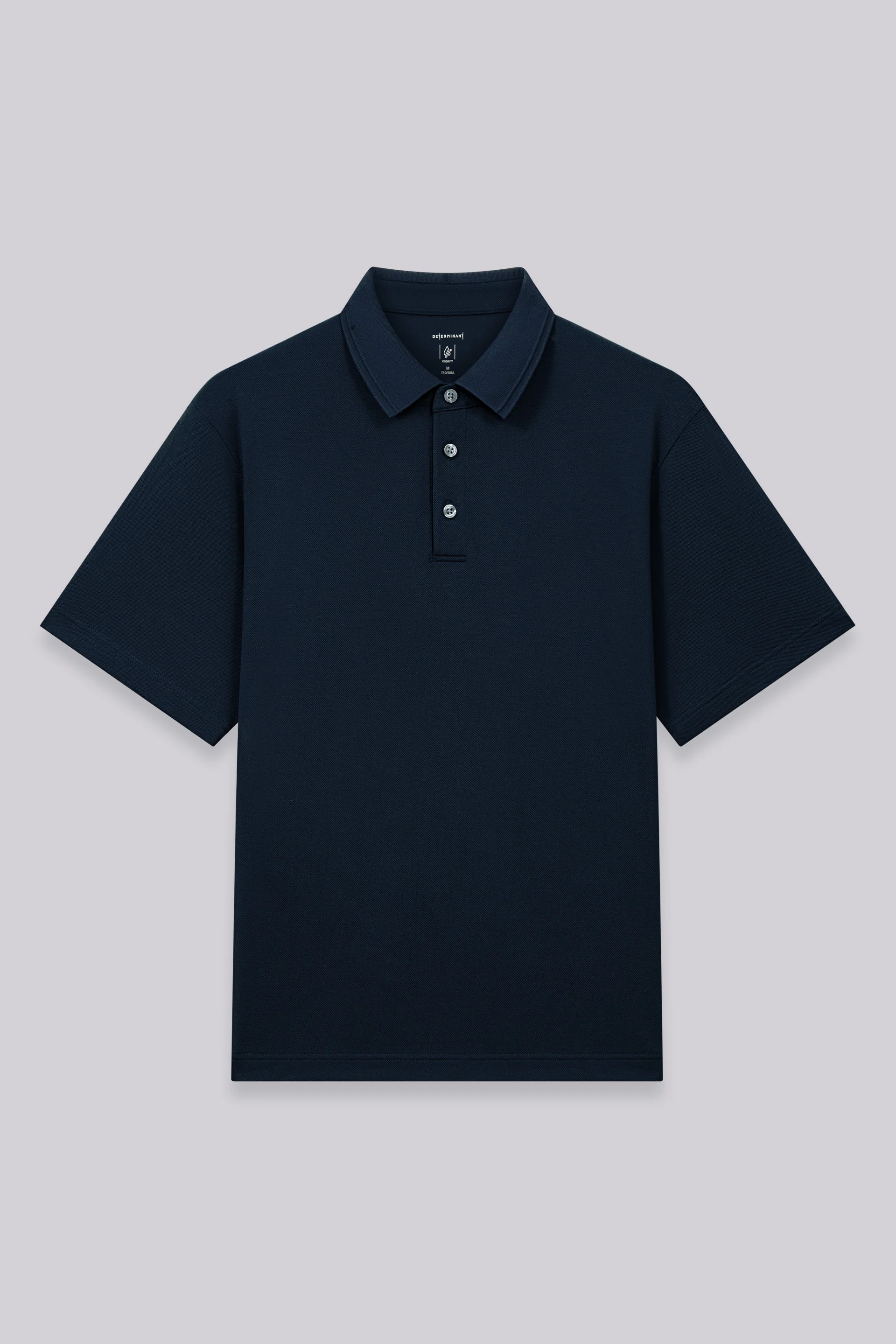 VISDRY™ Tonal Tipped Pique Polo | Navy 14036N - Image 4