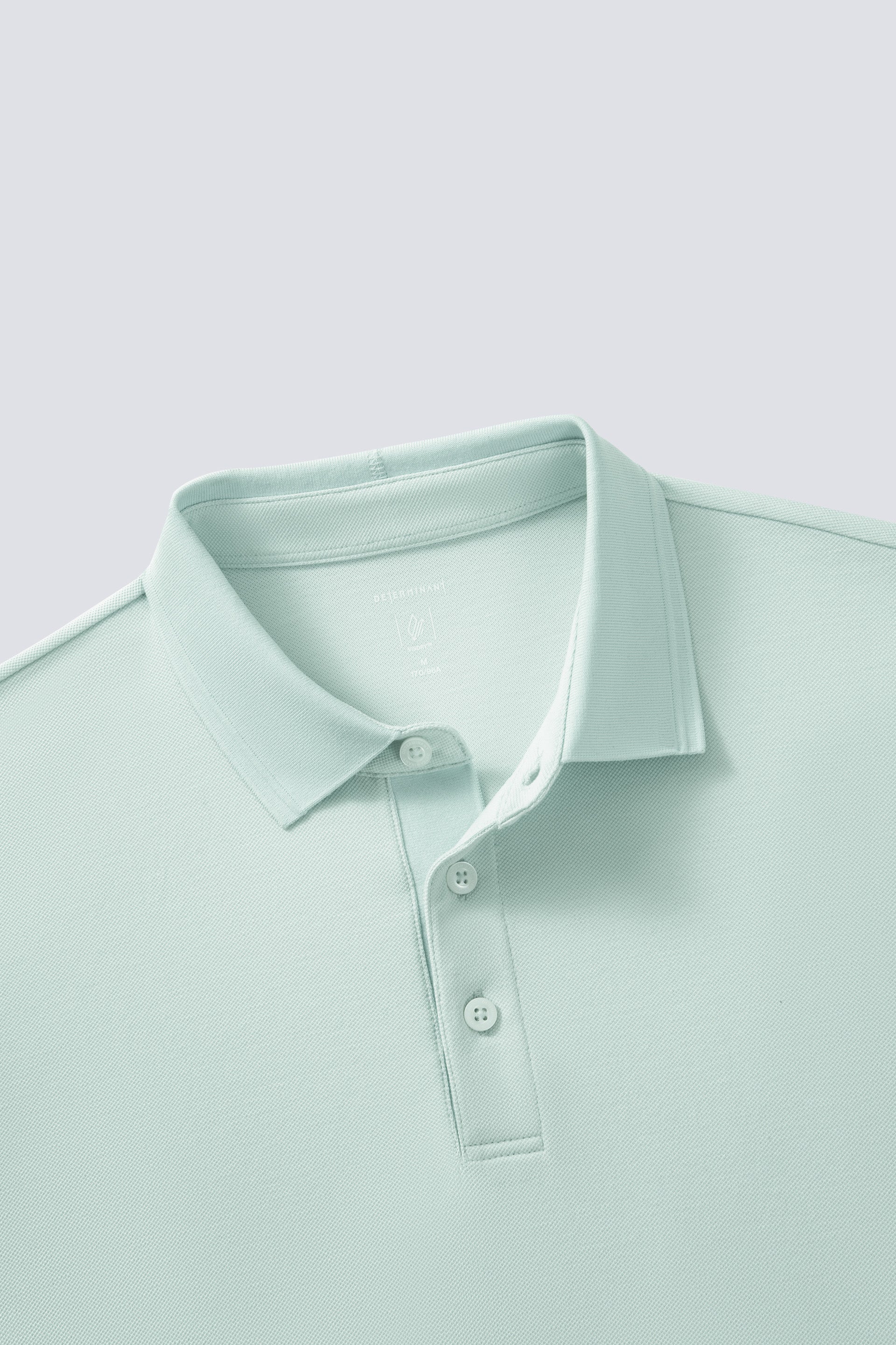 VISDRY™ Tonal Tipped Pique Polo | Seafoam Green PT4610 - Image 3