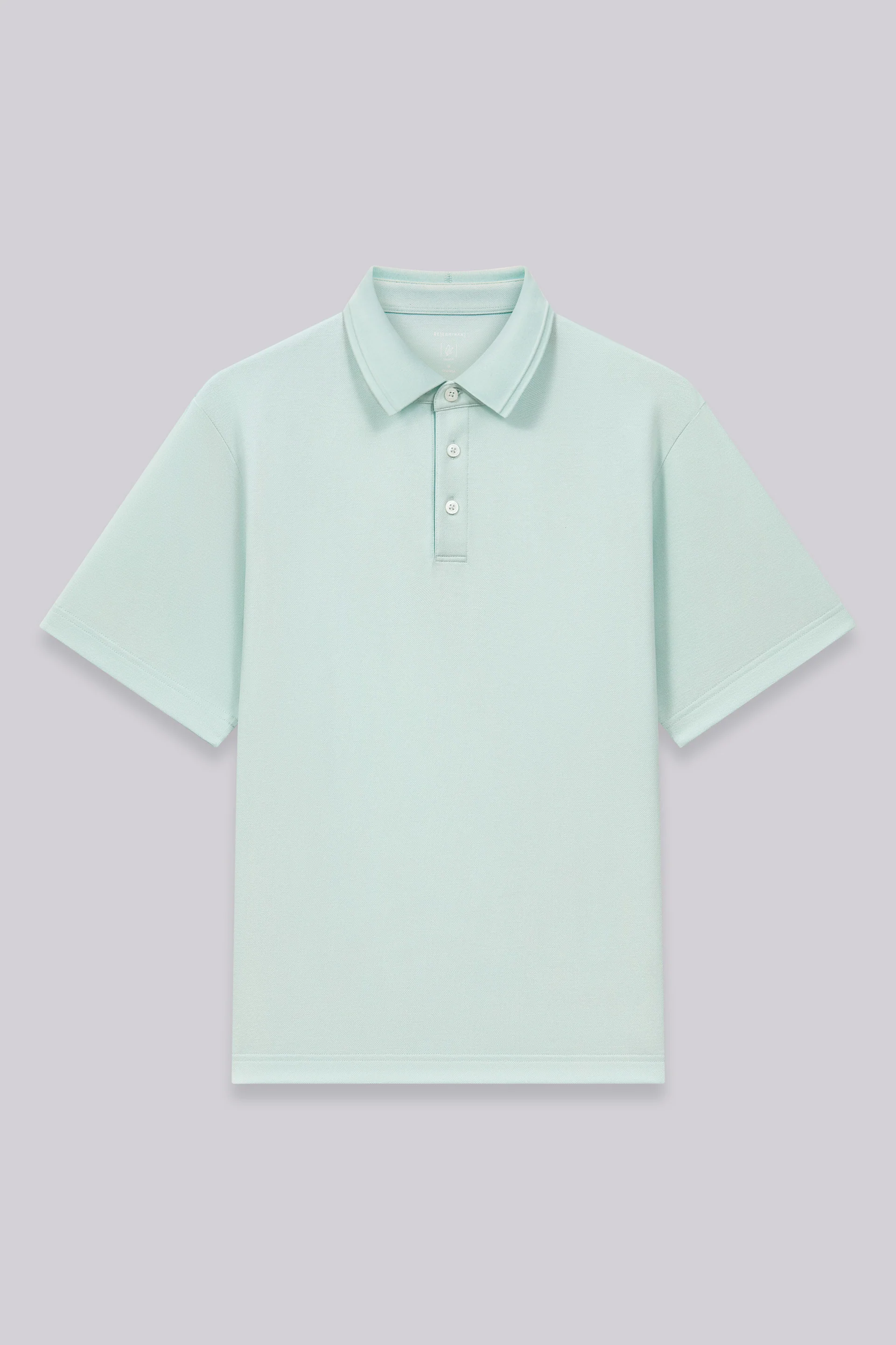 VISDRY™ Tonal Tipped Pique Polo | Seafoam Green PT4610 - Image 4