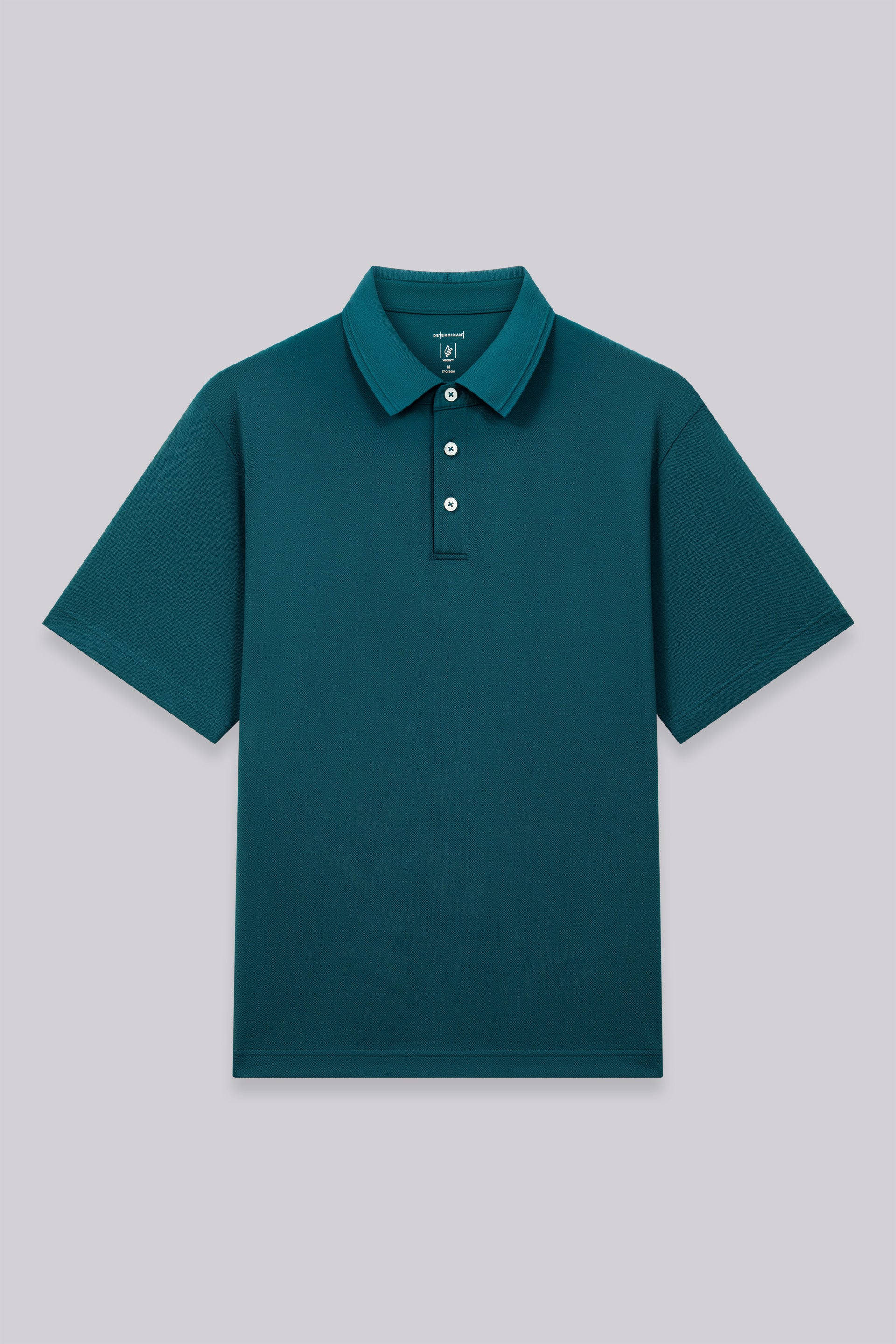 VISDRYâ„¢ Tonal Tipped Pique Polo | Teal Green PT316C - Image 3