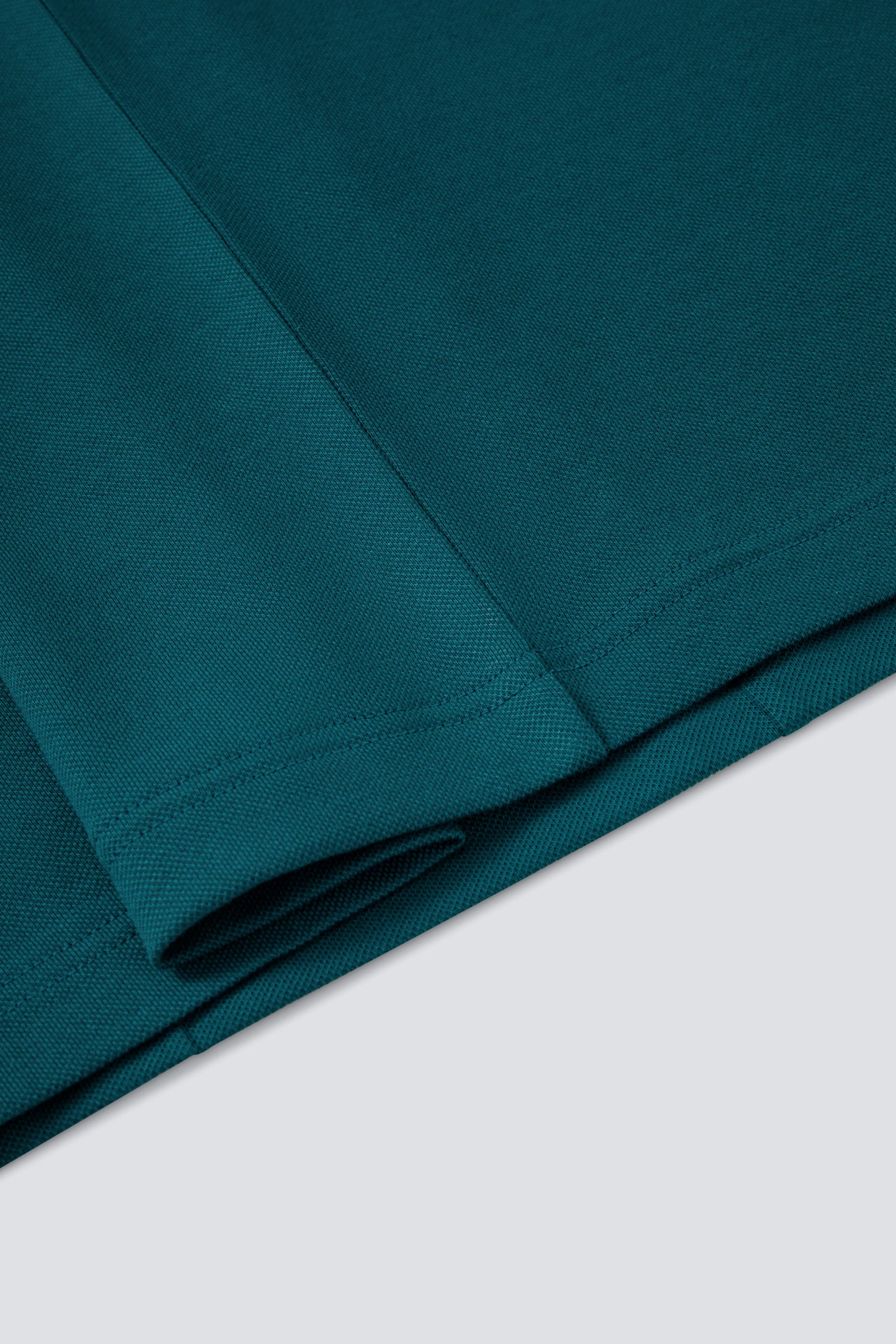 VISDRYâ„¢ Tonal Tipped Pique Polo | Teal Green PT316C - Image 7