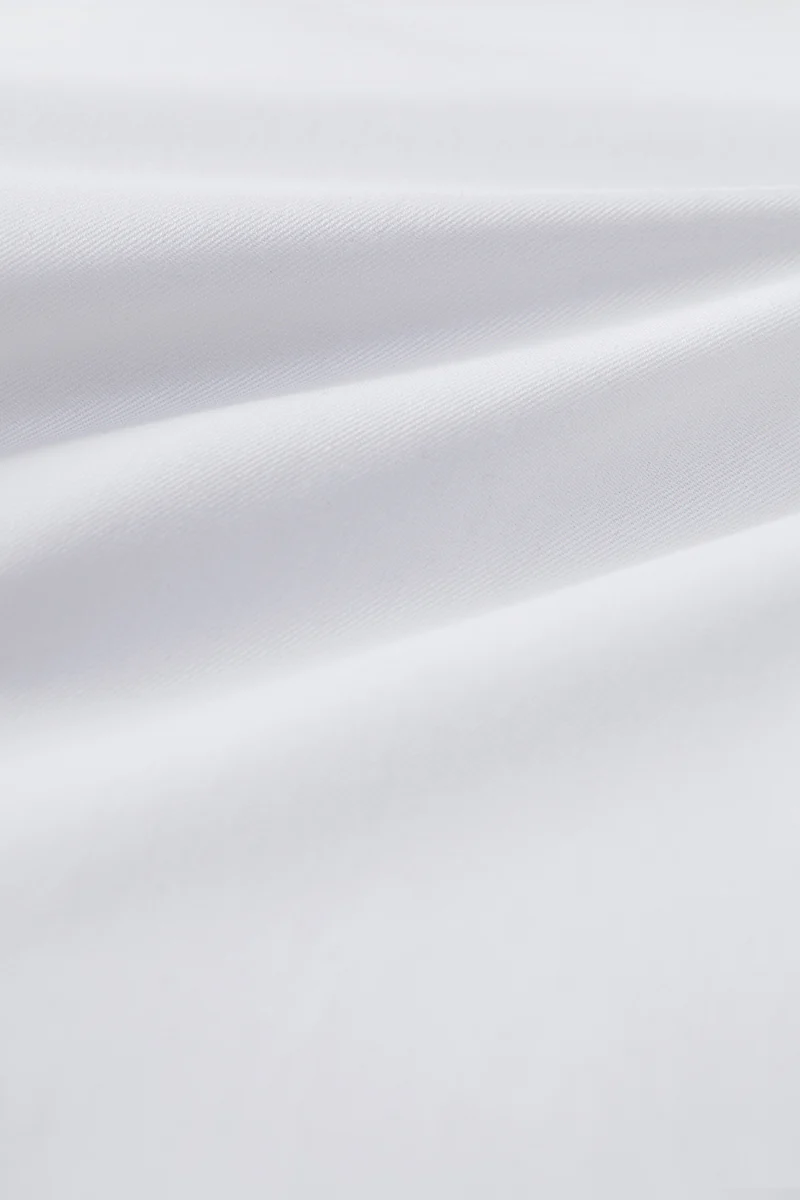 VISDRY™ Twill Button-Down Smart Shirt | White WH001Z - Image 13