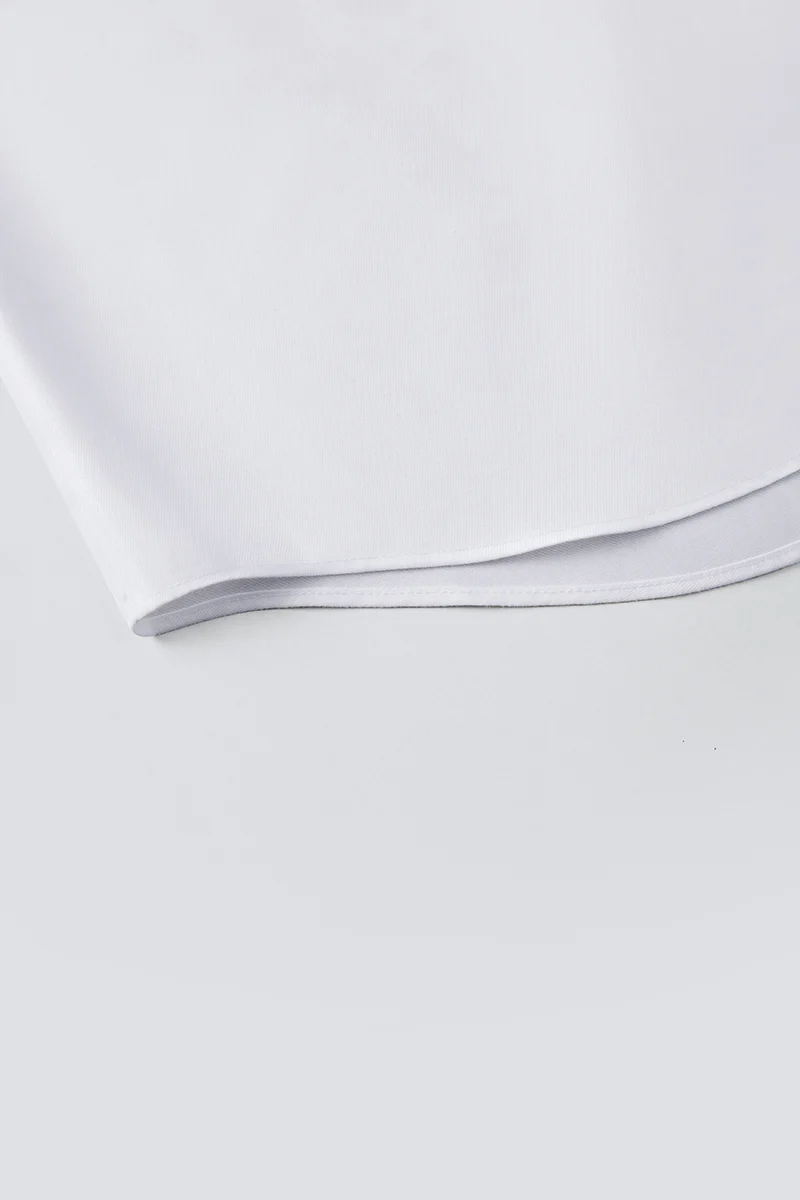 VISDRY™ Twill Button-Down Smart Shirt | White WH001Z - Image 8