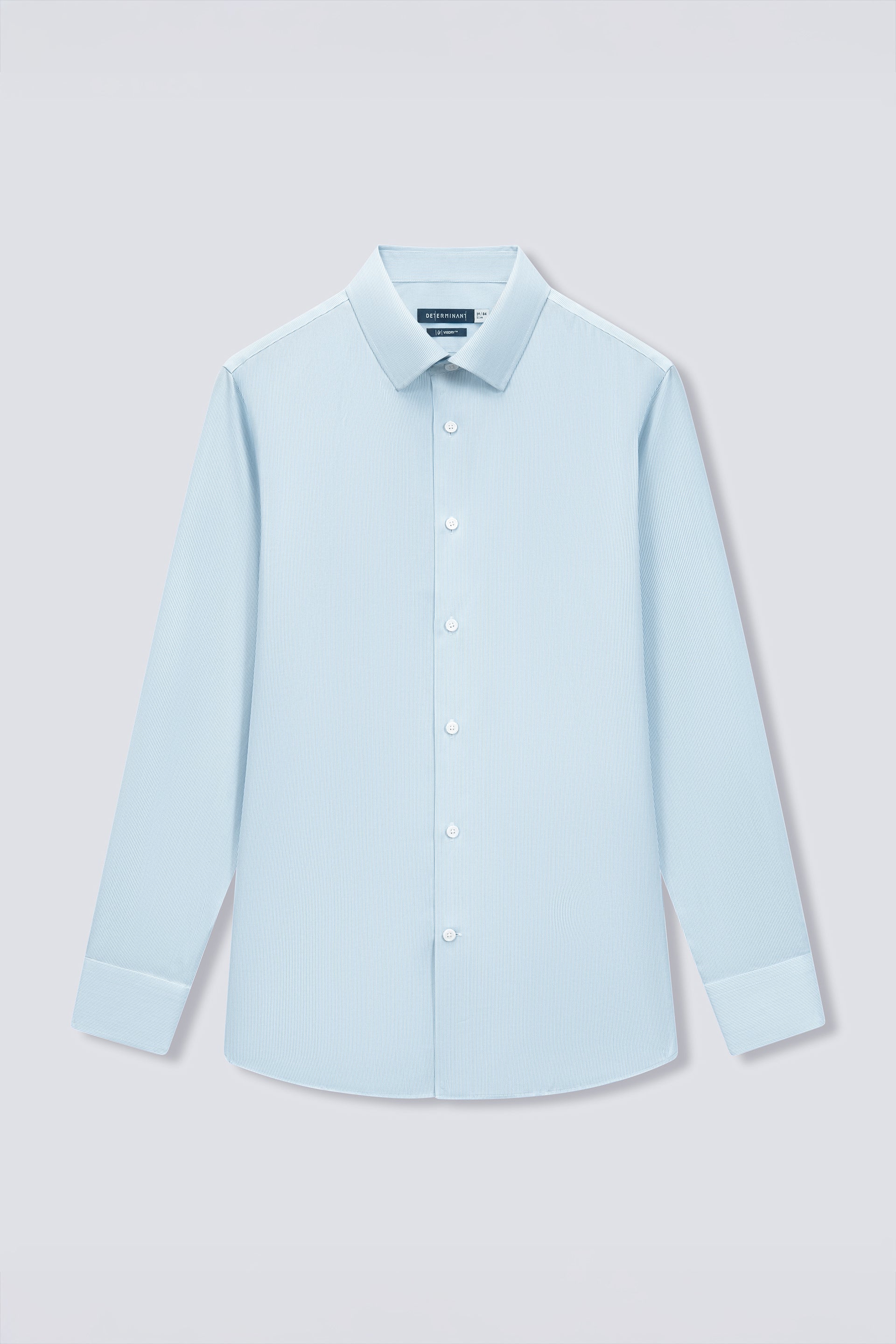 VISDRY™ Twill Dress Shirt | Light Blue Stripes 18151N - Image 4