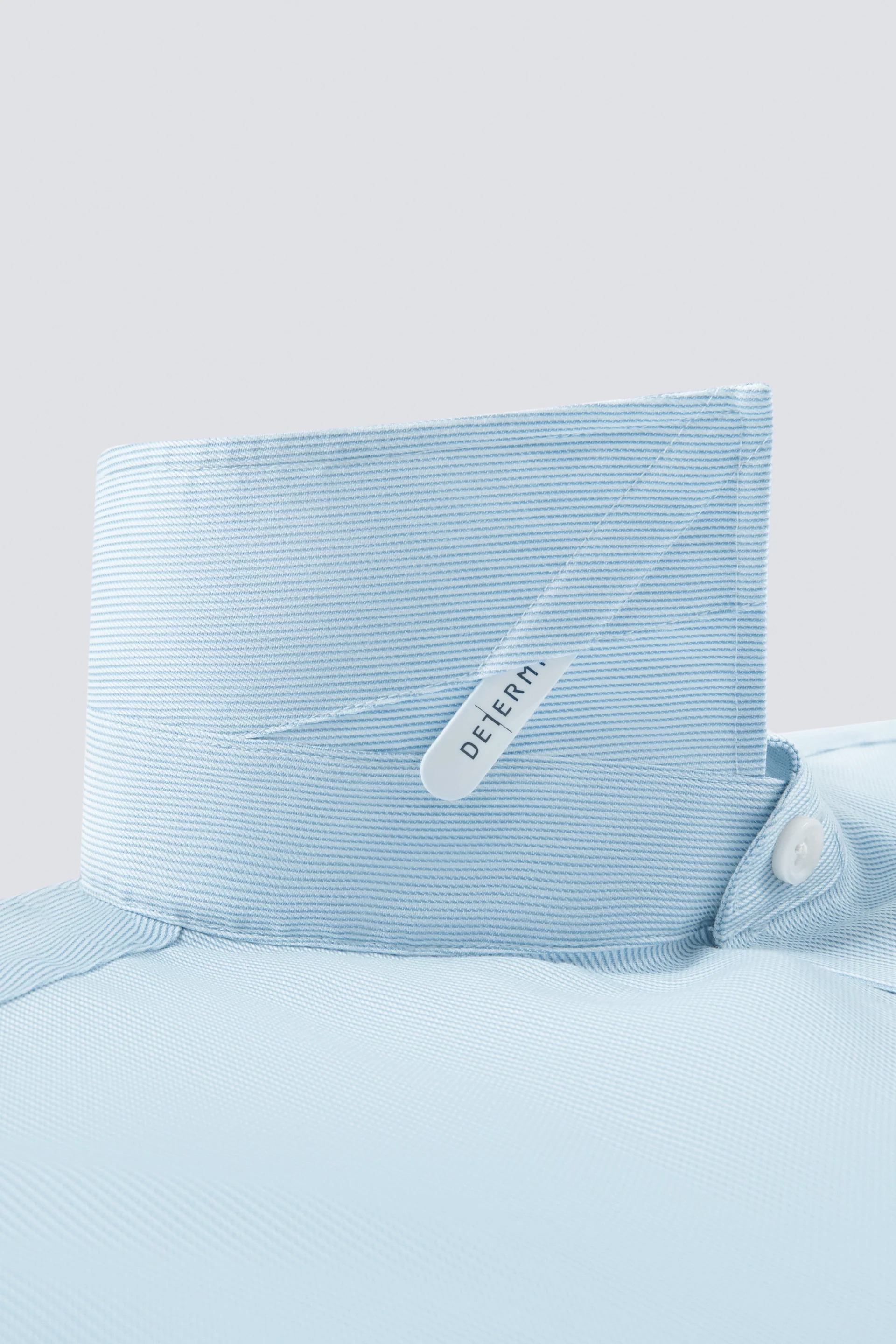 VISDRY™ Twill Dress Shirt | Light Blue Stripes 18151N - Image 6