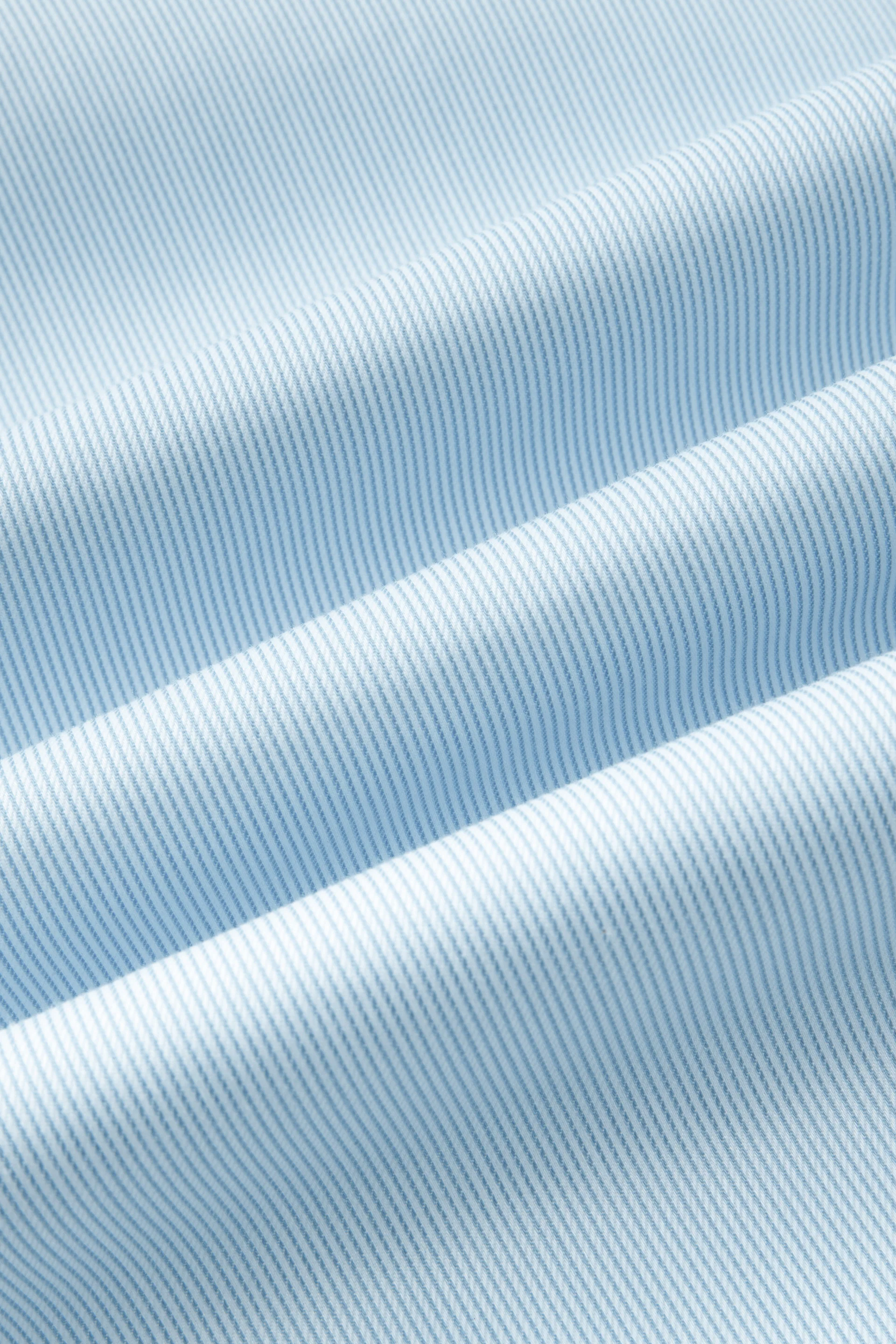 VISDRY™ Twill Dress Shirt | Light Blue Stripes 18151N - Image 7