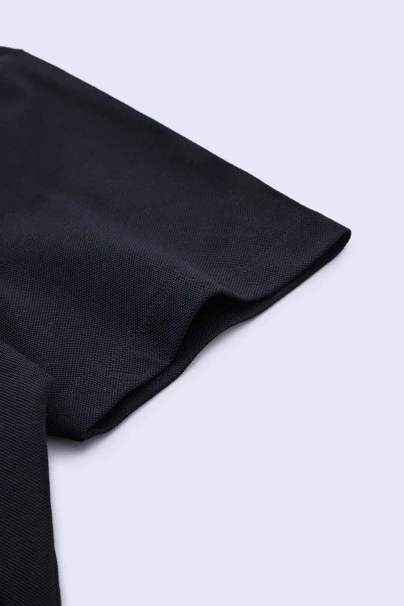 VISDRY™ Crew Neck T-Shirt | Black BKFD01 - Image 6