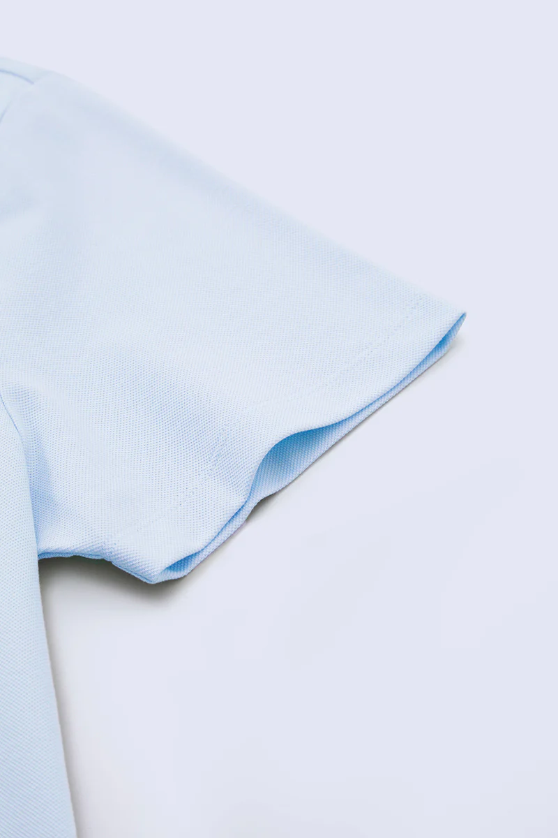 VISDRY™ Crew Neck T-Shirt | Light Blue BLE237 - Image 6
