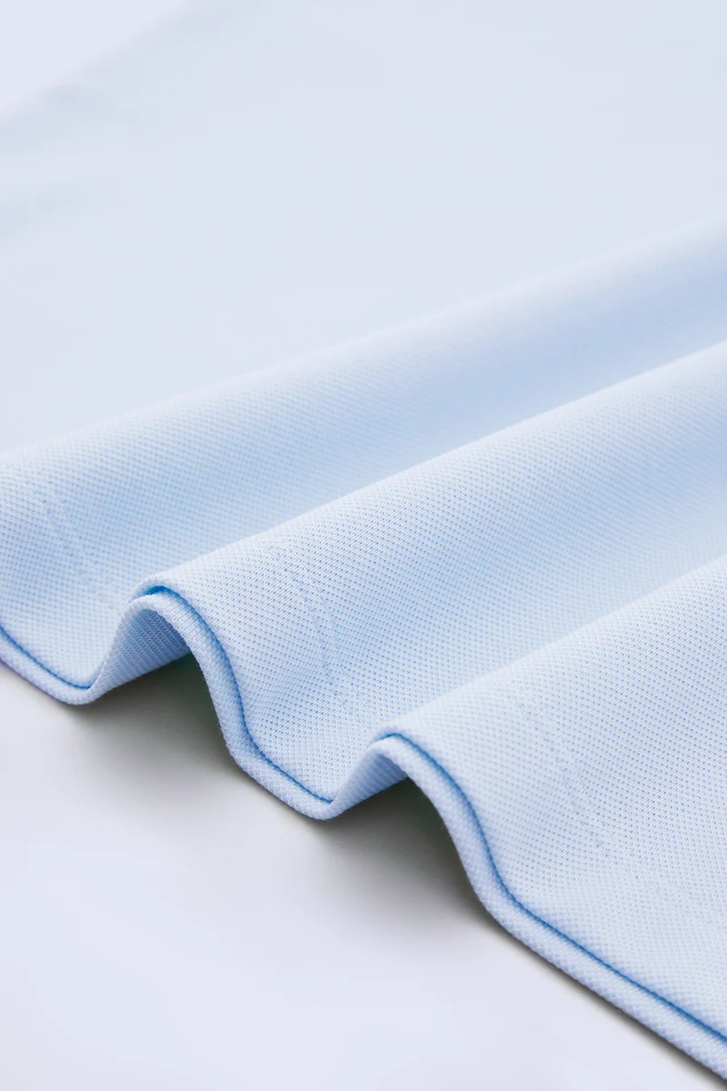 VISDRY™ Crew Neck T-Shirt | Light Blue BLE237 - Image 8