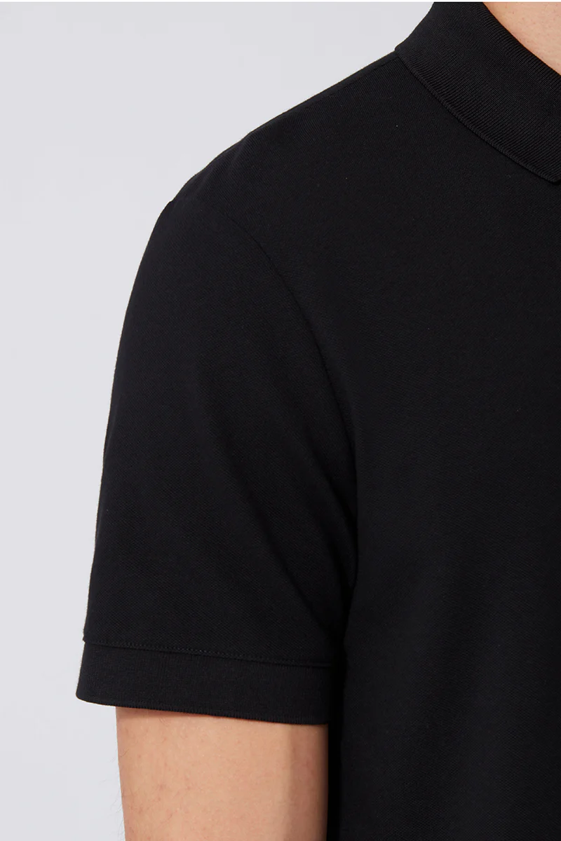 VISDRY™ Pique Polo | Black BKFD01 - Image 5