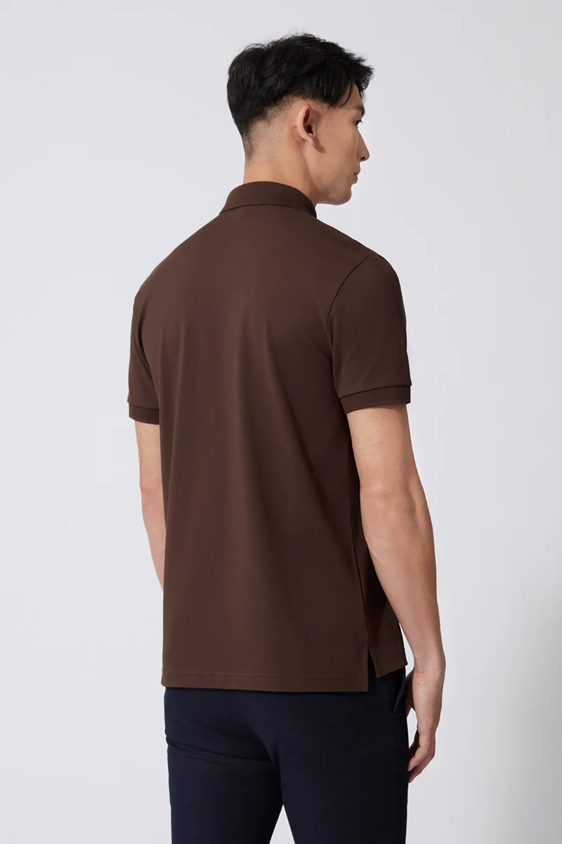 VISDRYâ„¢ Pique Polo | Brown BRE046 - Image 4