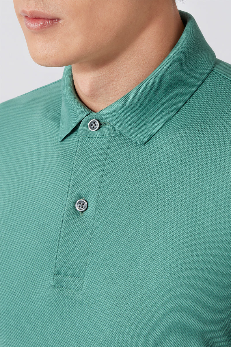 VISDRY™ Pique Polo | Green 175513 - Image 2