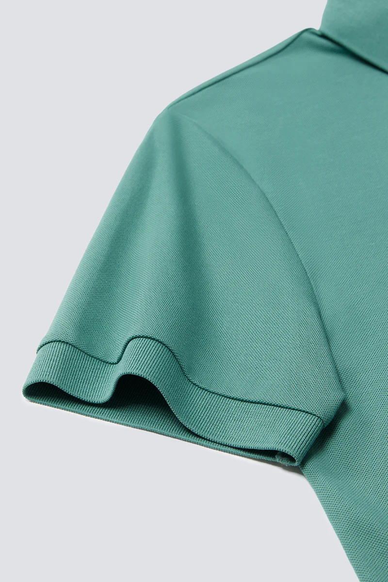VISDRY™ Pique Polo | Green 175513 - Image 7