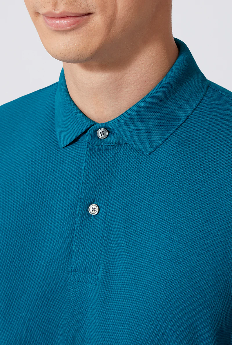 VISDRY™ Pique Polo | Teal TQE060 - Image 2