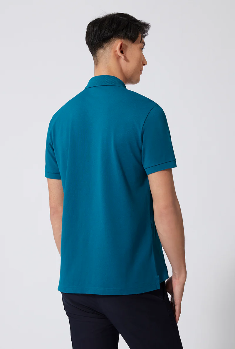 VISDRY™ Pique Polo | Teal TQE060 - Image 4
