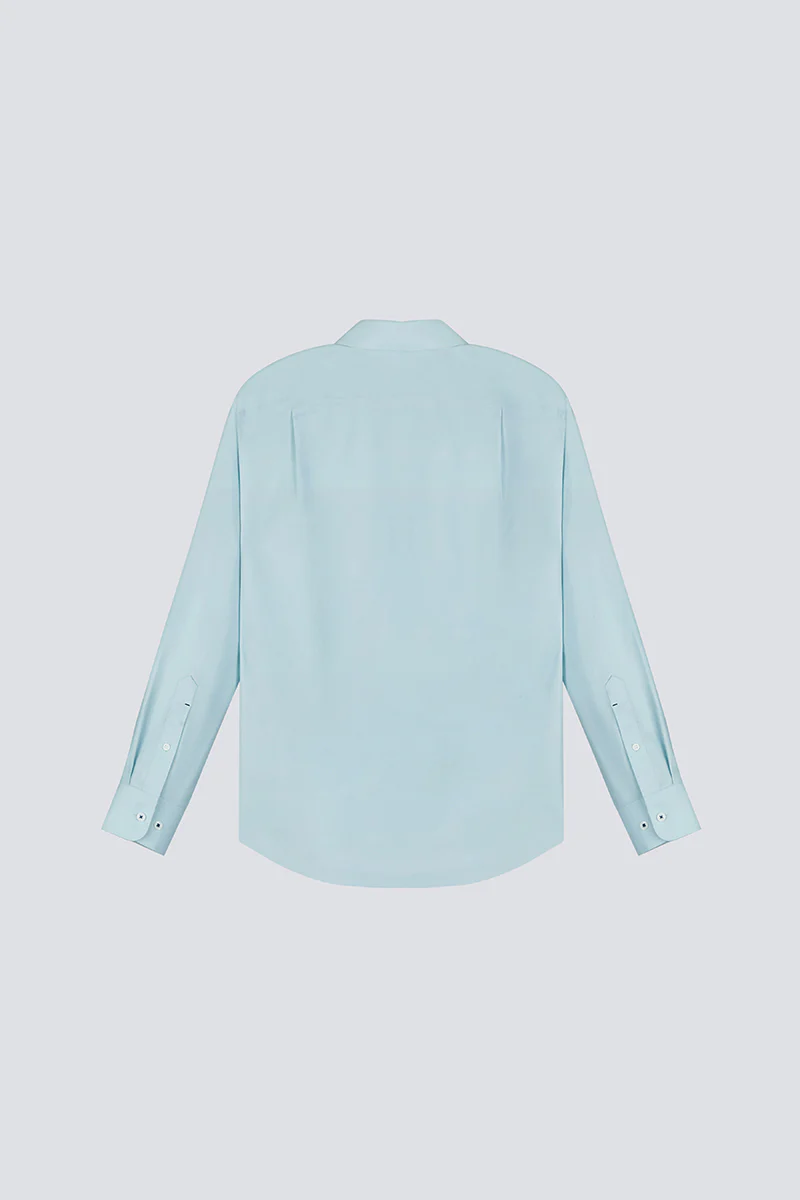 VISDRY™ Twill Button-Down Smart Shirt | Mint 7560NZ - Image 10