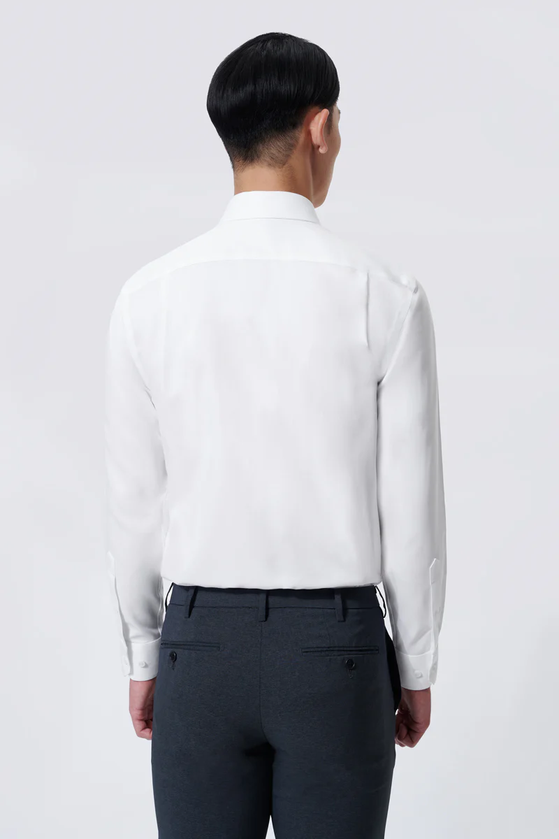 VISDRY™ Dobby Dress Shirt | White WH001Z - Image 5