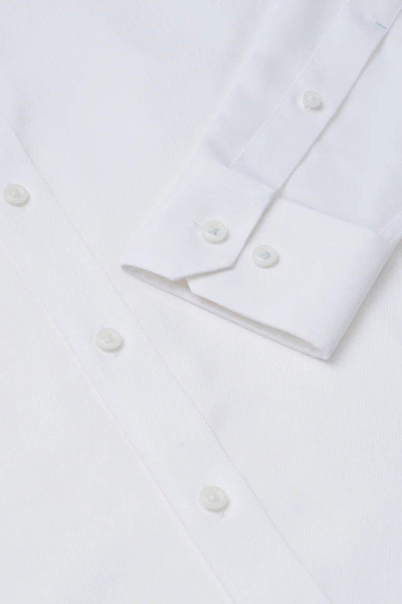 VISDRY™ Dobby Dress Shirt | White WH001Z - Image 7