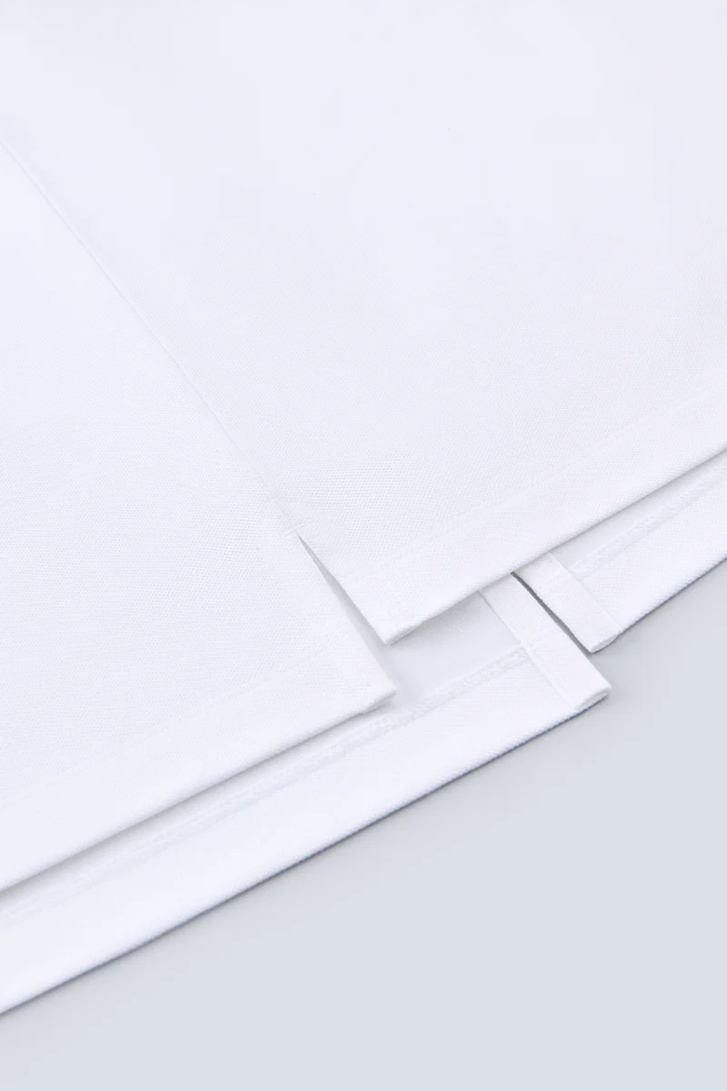 VISDRY™ Pique Contrast Collar Polo | White WH001Z - Image 8