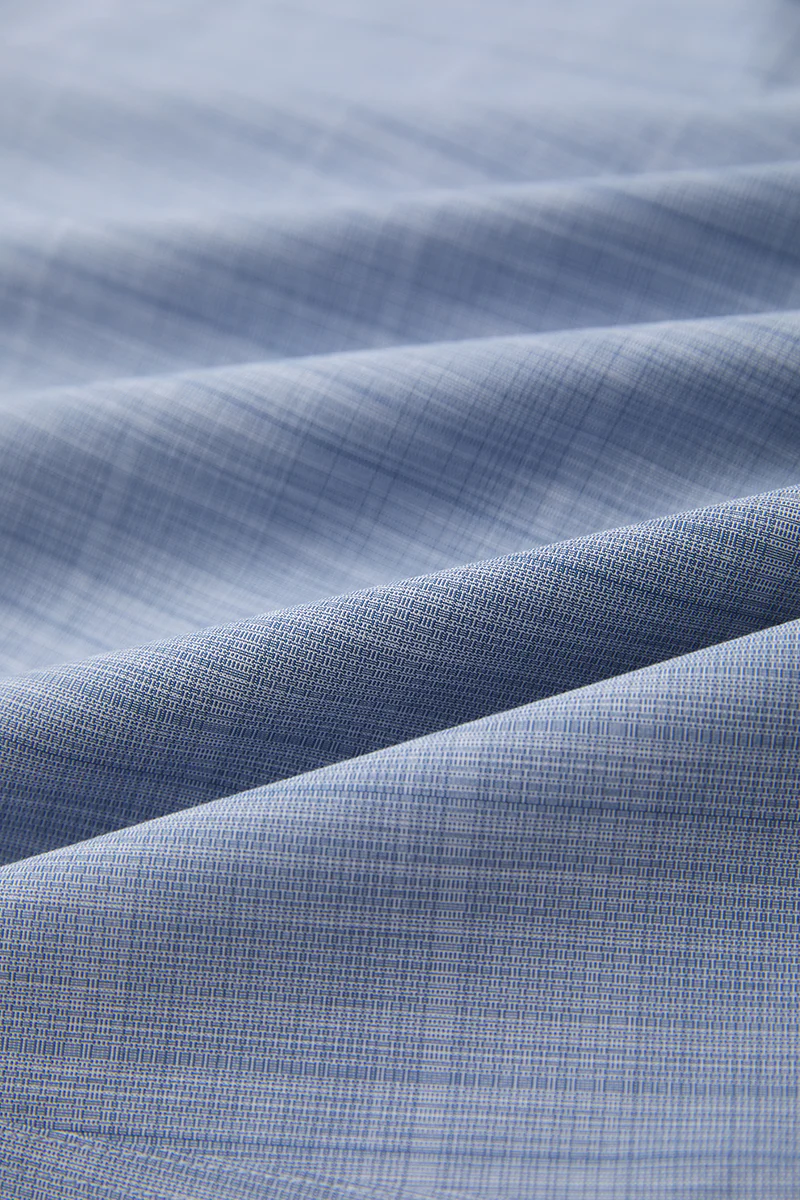 Waterless Dye Dress Shirt | Blue 23410N - Image 9