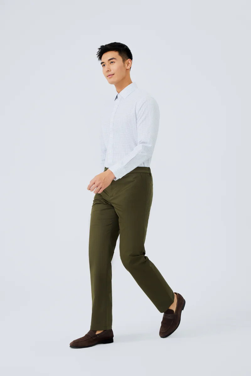 Waterless Dye Dress Shirt | White Multi-Check 20812N - Image 6