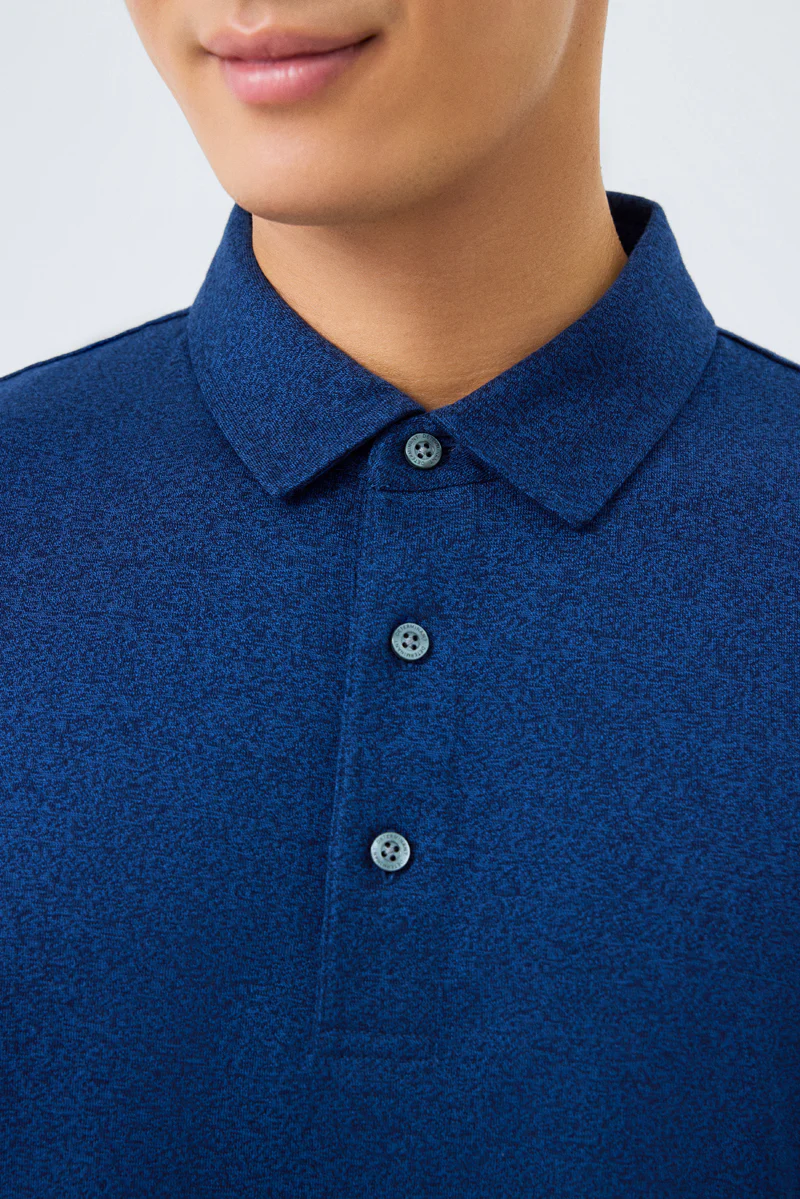 Waterless Dye Jersey Polo | Dark Blue BL3012 - Image 2