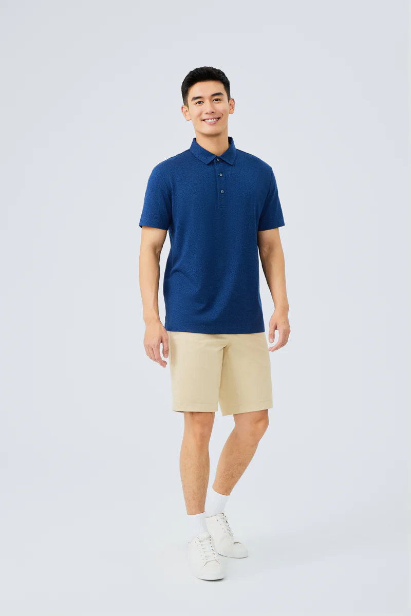 Waterless Dye Jersey Polo | Dark Blue BL3012 - Image 3