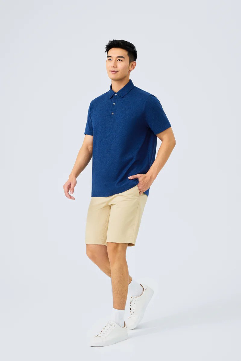 Waterless Dye Jersey Polo | Dark Blue BL3012 - Image 4