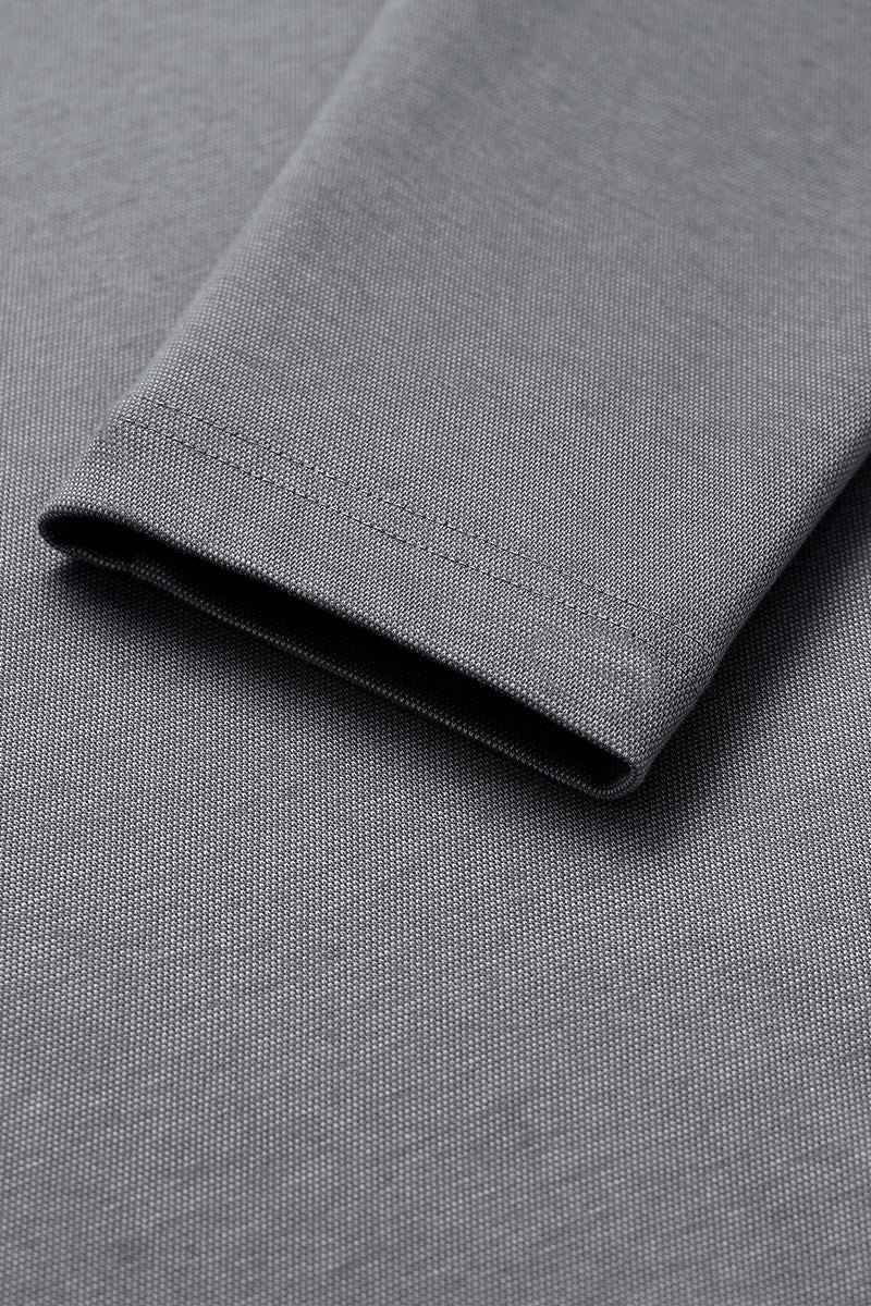 Waterless Dye Long Sleeve Crew Neck T-Shirt | Stone Grey GYYL01 - Image 10