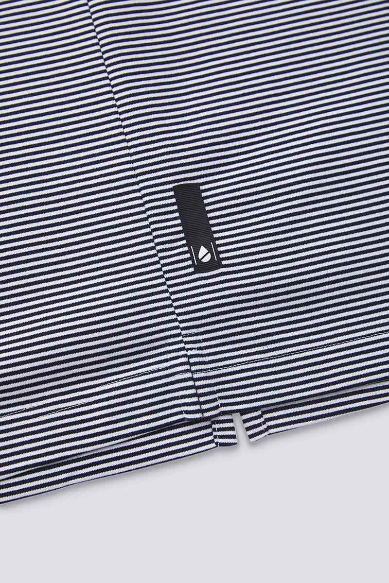 Waterless Dye Relaxed-Fit T-Shirt | Dark Blue Stripes BLWH01 - Image 8