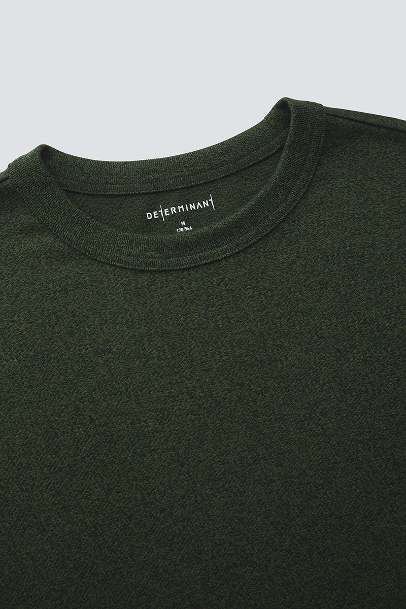 Waterless Dye Relaxed-Fit T-Shirt | Dark Green GN0609 - Image 6