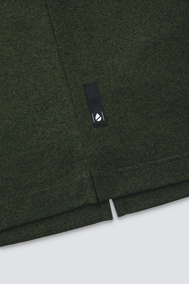 Waterless Dye Relaxed-Fit T-Shirt | Dark Green GN0609 - Image 8