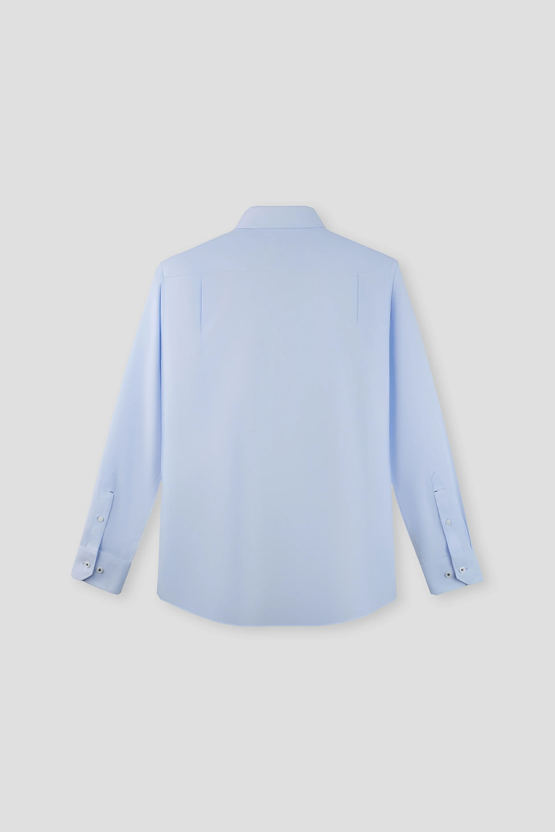 Wrinkle-Free Classic Herringbone Dress Shirt | Light Blue 29288N - Image 3