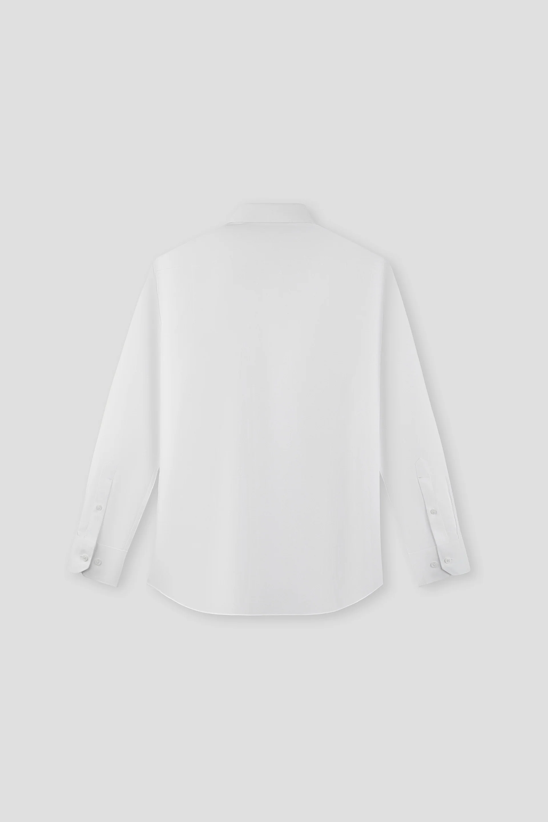 Wrinkle-Free Classic Herringbone Dress Shirt | White WH001Z - Image 3