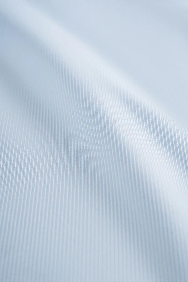 Wrinkle-Free Classic Twill Dress Shirt | Light Blue 9085NZ - Image 5